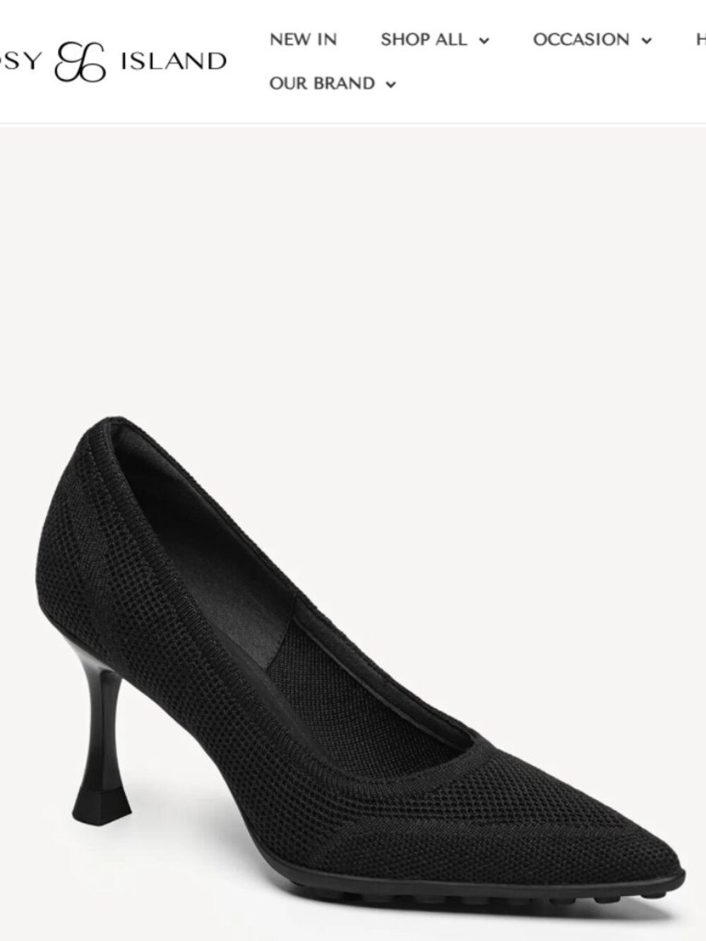 Cozy Island SoftBounce Pointed Toe Stiletto Heeled Pump